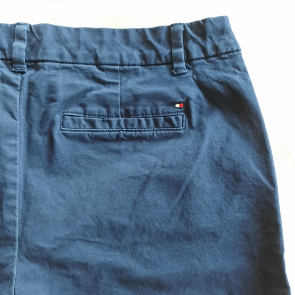Tommy Hilfiger Chino Shorts Womens Unisex Size 16 Navy Blue Nautical - Picture 6 of 11